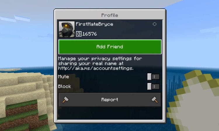 add friends on minecraft cross platform